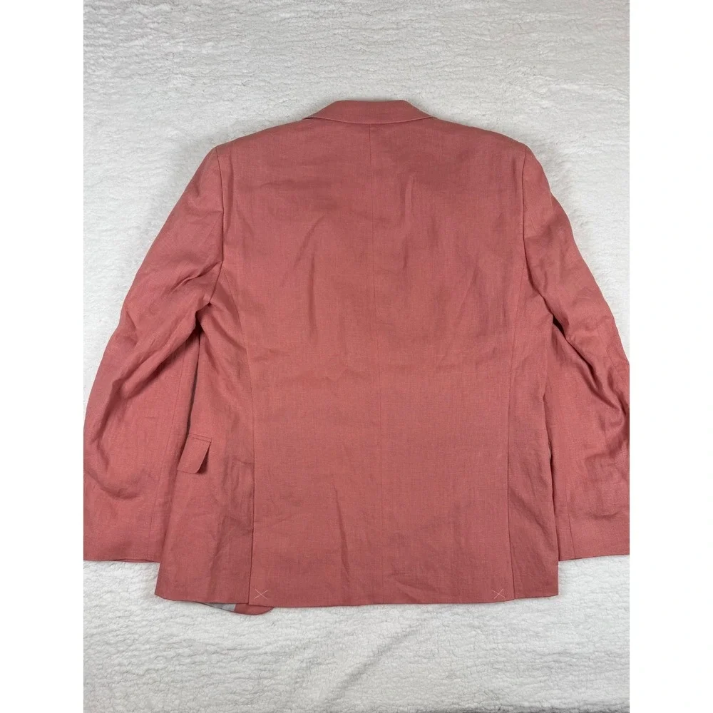 Tommy Hilfiger Men's 36S Linen Sport Coat Light Red Conrad Blazer NWT $295